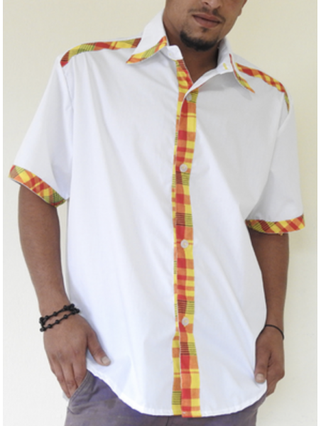 Robe chemise à carreaux en coton madras pour fille Robe chemise à carreaux en coton madras pour fille