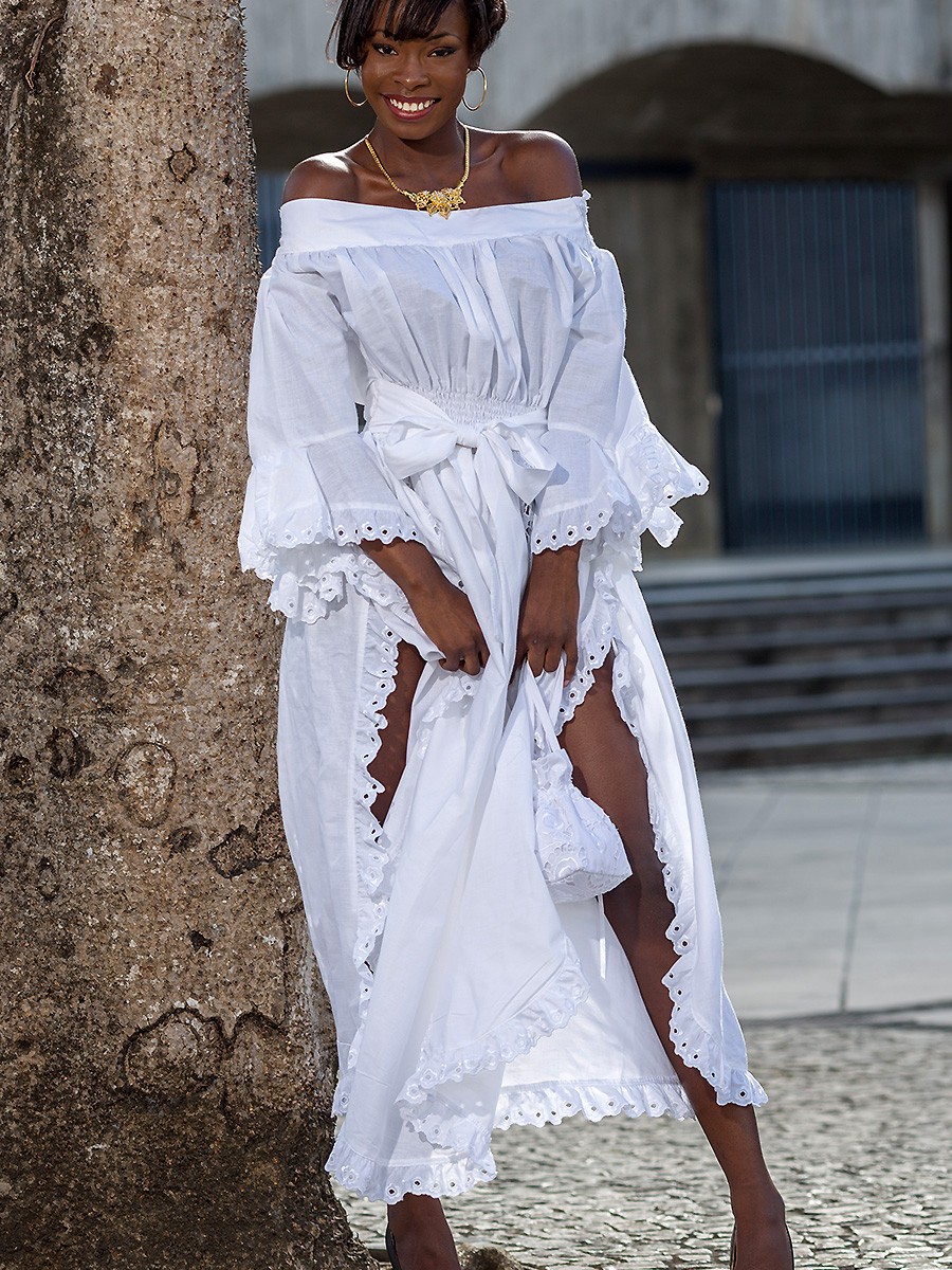 Robe Broderie Amazone