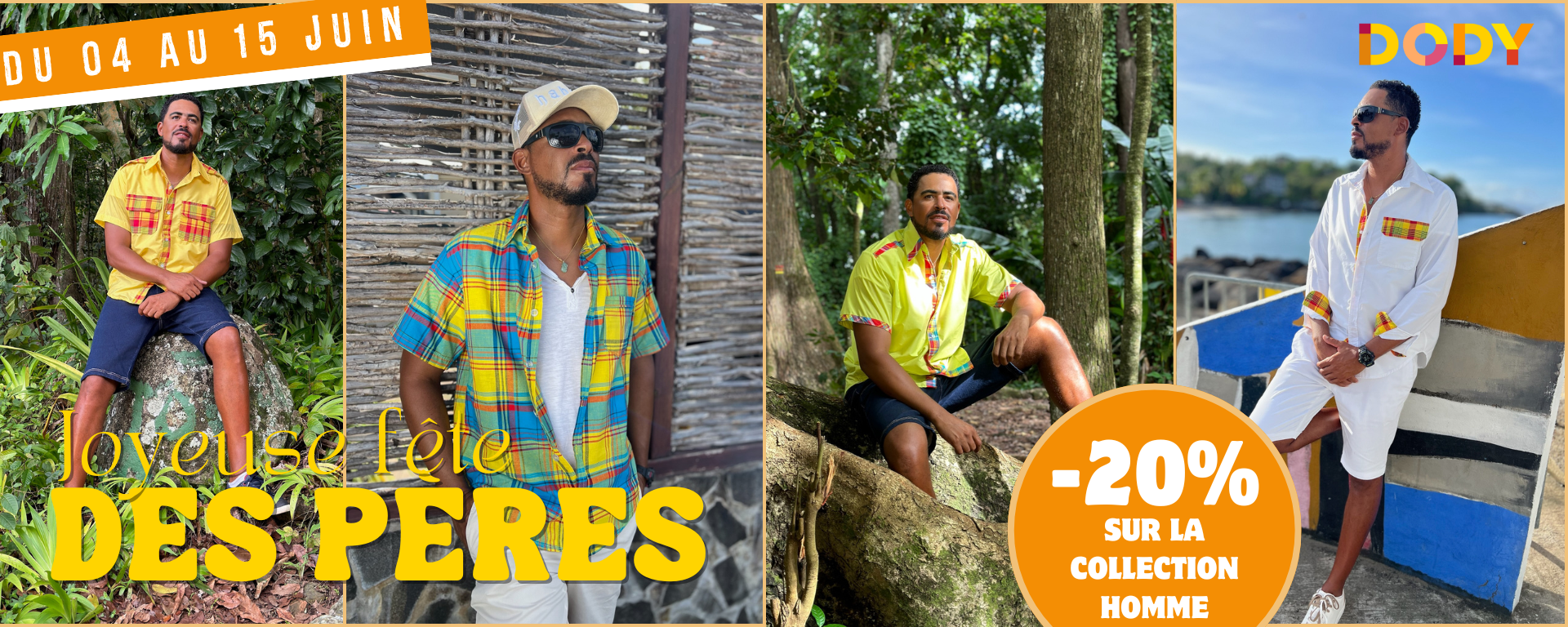 -20% sur toute la collection Homme du 04.06 au 15.06